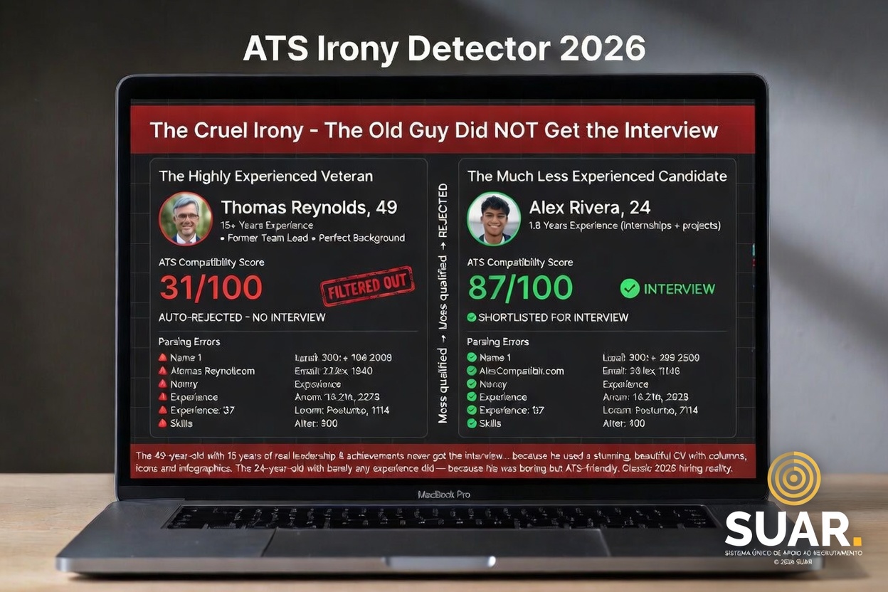 ATS Irony Detector - Experienced veteran rejected, junior passes